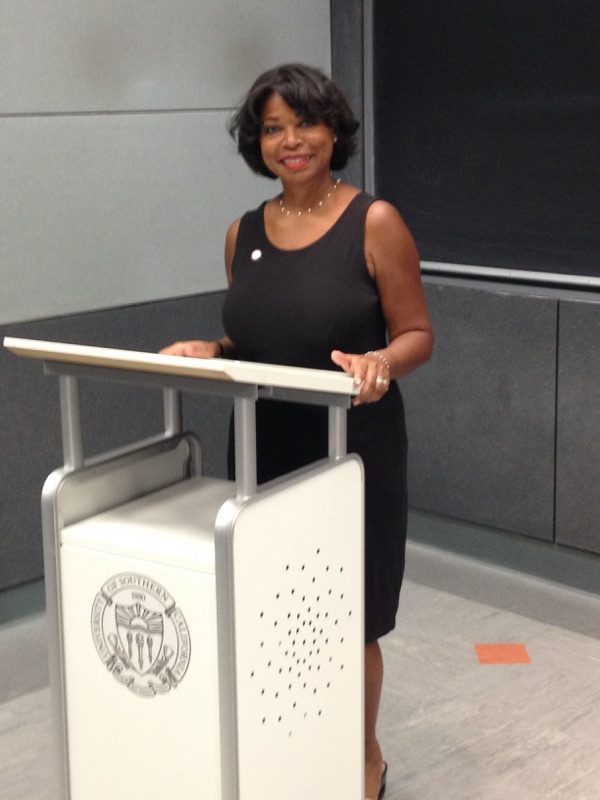 Guest speaker presenting at an ISBL youth workshop